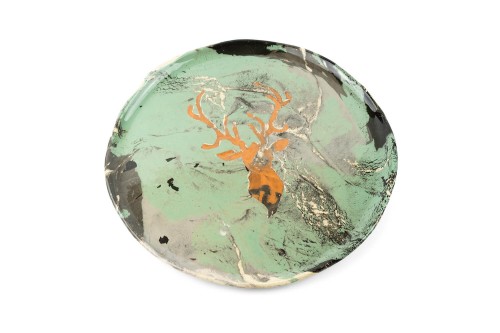 Talerz ceramiczny z Karkonoszy handmade