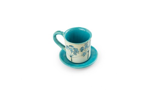 Filiżanka turkusowa z kolekcji Koper Włoski