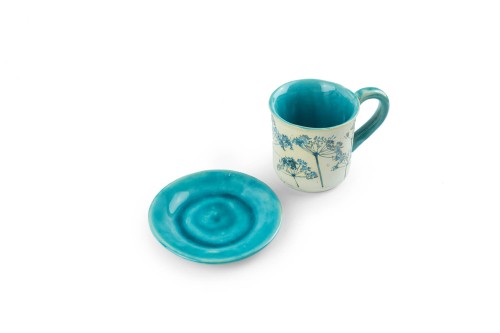 Filiżanka turkusowa z kolekcji Koper Włoski