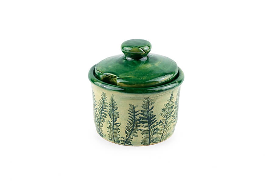 Ceramiczna Cukiernica z Paprocią