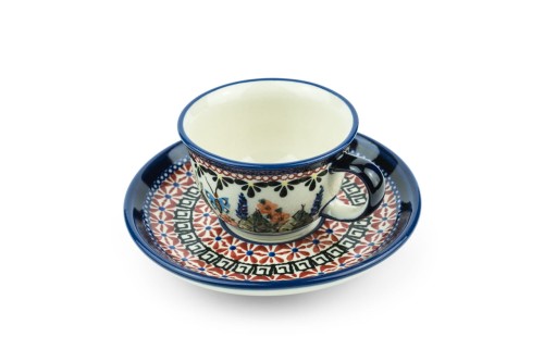 zakłady ceramiczne bolesławiec filizanka ze spodkiem