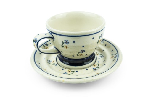 filiżanka ze spodkiem 230 ml rękodzieło