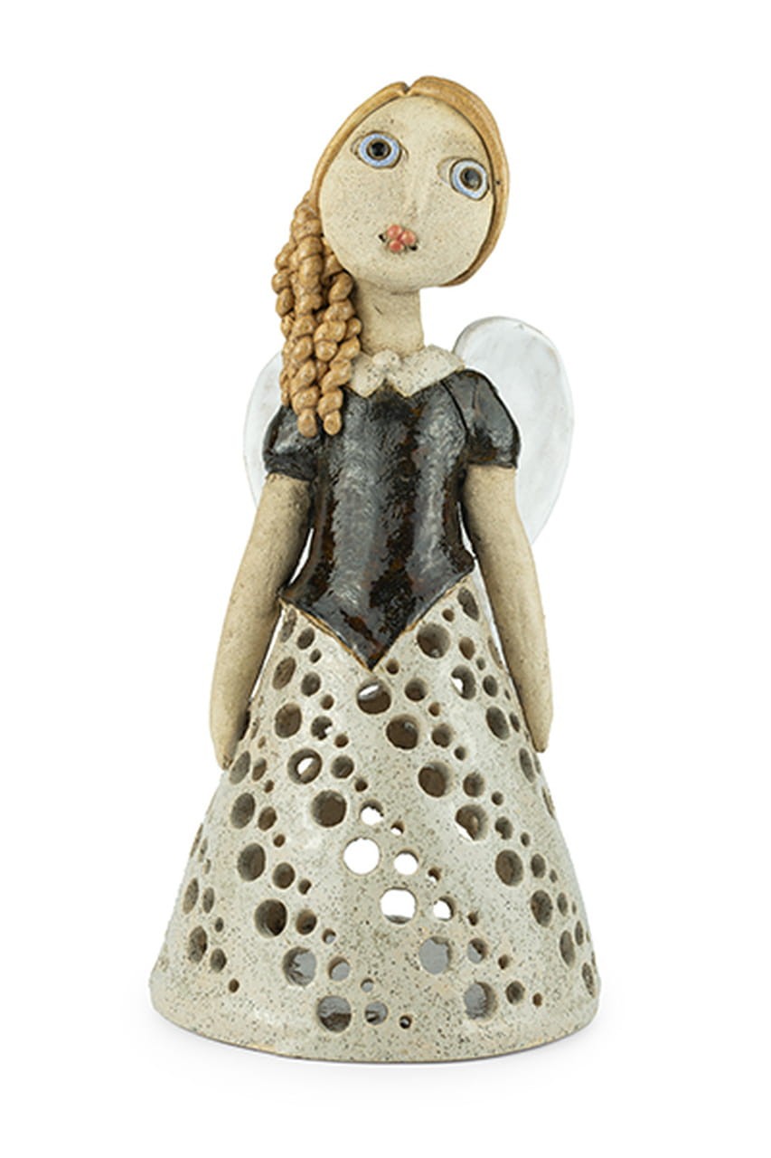 Lampion ceramiczny Anioł Klementyna