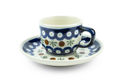 filiżanka Bolesławiec ze spodkiem.jpg